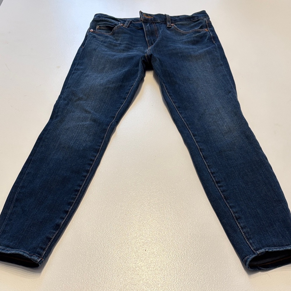 LOFT Dark Blue Straight Leg Jeans